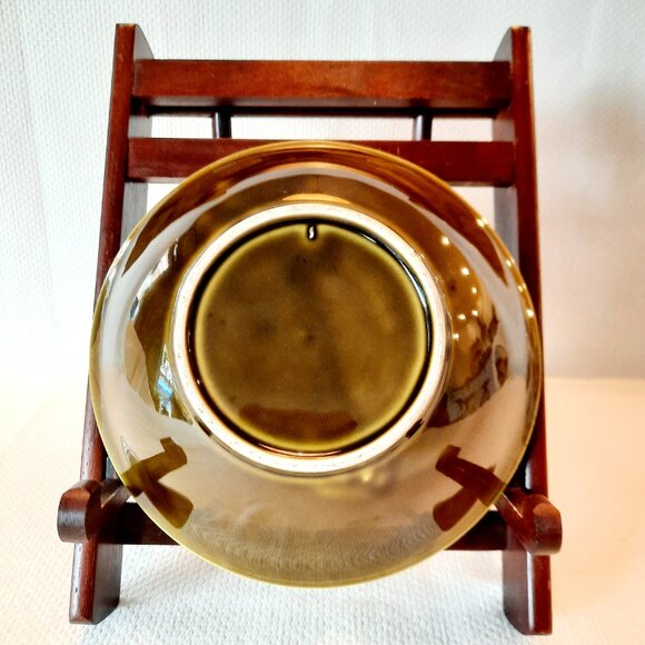 Majolica Style Bowl with Floral Motif, 7 1/2" W - Picture 4 of 4